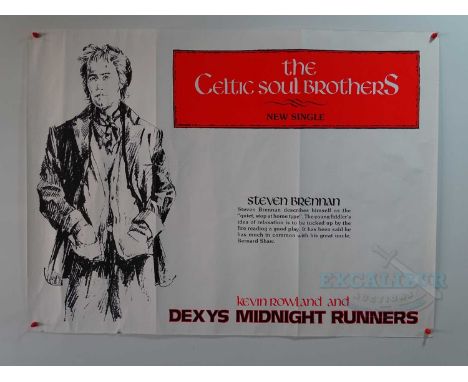 DEXYS MIDNIGHT RUNNERS (1982) - A promotional UK Quad for the new single 'The Celtic Soul Brothers' - rolled (1 in lot)