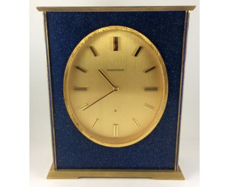 Jaeger Lecoultre 8 day clock with lapis panels