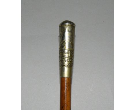 A WW1 Uppingham (Leicestershire Yeomanry) swagger stick 68cms in length