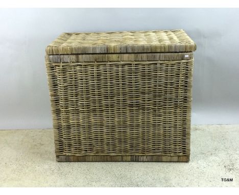 An extra large Kubu trunk with hinged lid 