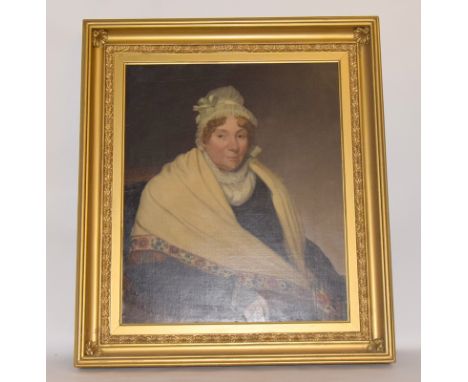 Attrib. CC Coventry. Oil on Canvas portrait of Lady Elizabeth Taylor. 1819