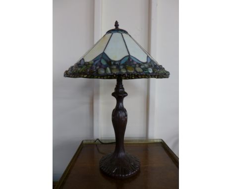 A Tiffany style table lamp