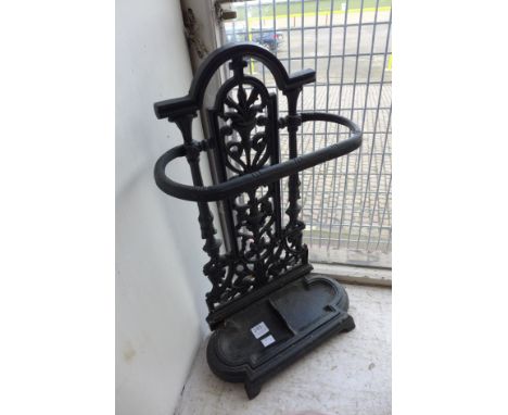 A Victorian style cast iron stick stand