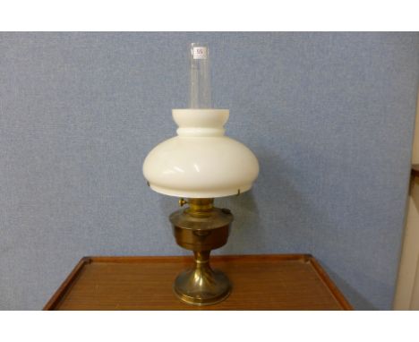 A brass Aladdin 23 oil lamp
