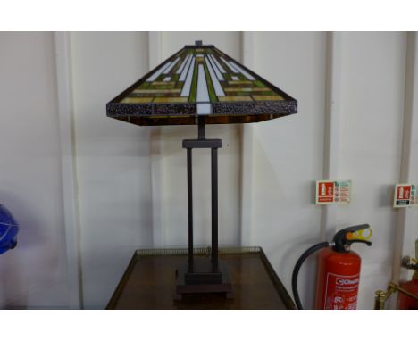 A Tiffany style table lamp