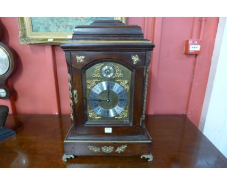A mahogany and ormolu bracket clock case