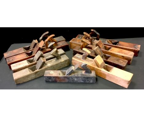 Carpenter?s tools - a rebate plane by John Bell, Philadelphia; block planes, various makers including Osborn Brothers, Marple