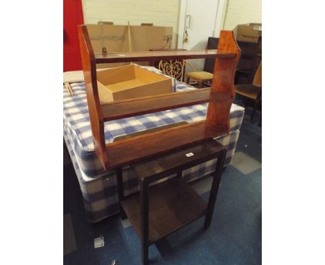 A TV Trolley and Three Shelf Wall Hanging Book Shelf