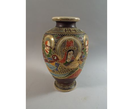 A Japanese Satsuma Vase, 31 cm High