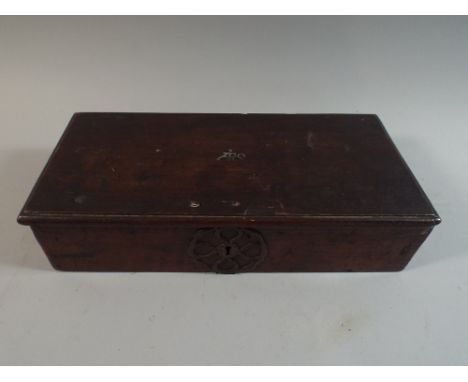 An 18th Century Mahogany Artists Box with Fitted Interior, The Lid Monogrammed A R S