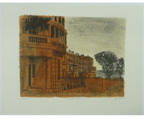 Robert Tavener,
colour screen print, "Regency Houses (No. 6), Brighton Series," artist's proof, unframed, s 22" x 30".