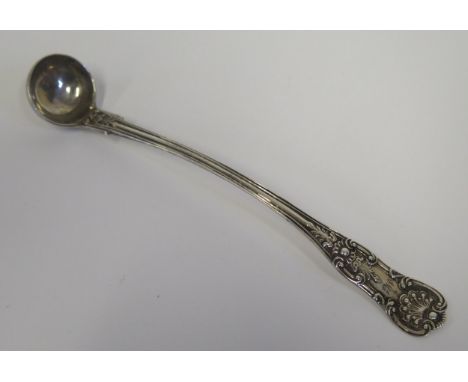 A Small Scottish Victorian Silver Mustard Ladle, Glasgow 1848, John Murray or John Muir, 14.5cm long, 23mm bowl 
