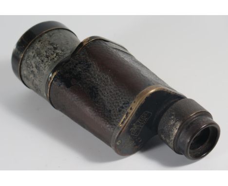 A WWII German Kriegsmarine Seaplane Monocular by Carl Zeiss, stamped with Nazi German emblem with M below 