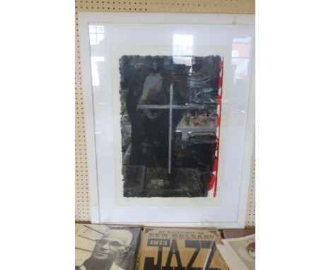 Terry Frost 87, Cross 5/50, silkscreen print, pencil signed, 65x45cm, framed &amp; glazed 