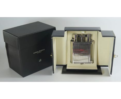 A Dunhill Limited Edition Dual Clock Table Lighter, cased and boxed with leaflets 