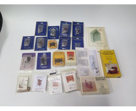 A Selection of Dolls House Accessories McQueenie Furniture Kits and Lighting Implements 
