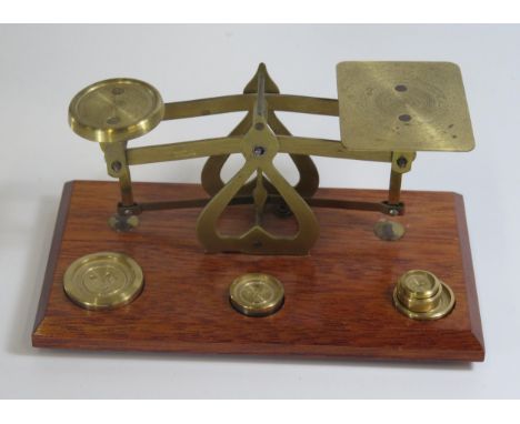 A Set of Postal Scales, measuring grams 
