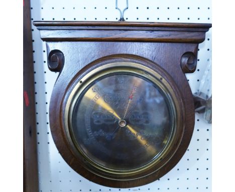 A 6" Oak Cased Aneroid Barometer by W. Watson &amp; Sons 