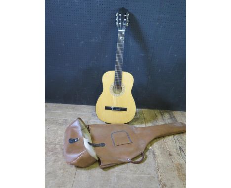 A Hohner MC - 03 3/4 Size Classical Guitar with case 