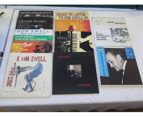 A Collection of 12 Don Ewell Jazz LP Records Titles Include: Jazz on a Sunday Afternoon, Don Ewell in New Orleans, A Jazz Por