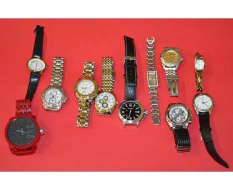 POLICE > 11 assorted wrist watches. [NO RESERVE] [VAT ON HAMMER PRICE]