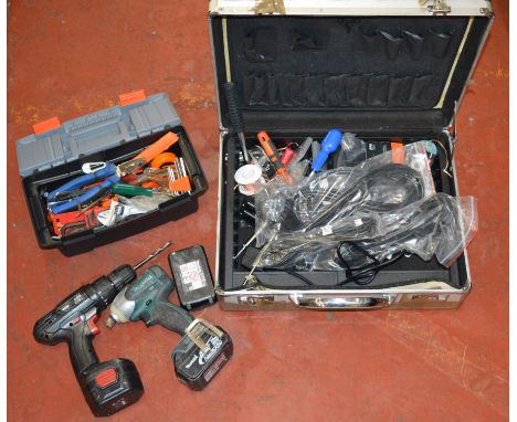 POLICE > Quantity of assorted tools and drills  [NO RESERVE] [VAT ON HAMMER PRICE]   