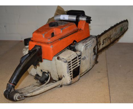 POLICE > Stihl 041AV chainsaw. [NO RESERVE] [VAT ON HAMMER PRICE]