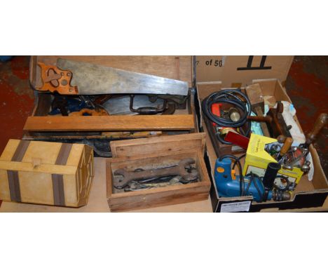 Quantity of assorted tools including planes
