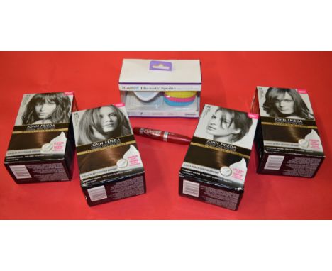 POLICE > 4 Hair colouring kits with some Bluetooth speakers  [NO RESERVE] [VAT ON HAMMER PRICE]   