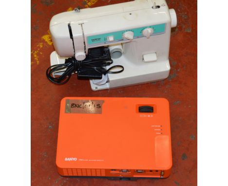 POLICE > A SANYO projector together with a Brother sewing machine  [NO RESERVE] [VAT ON HAMMER PRICE]   