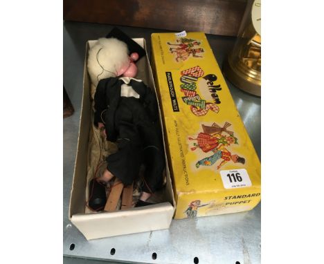 A Pelham Puppet in original box: School Master.