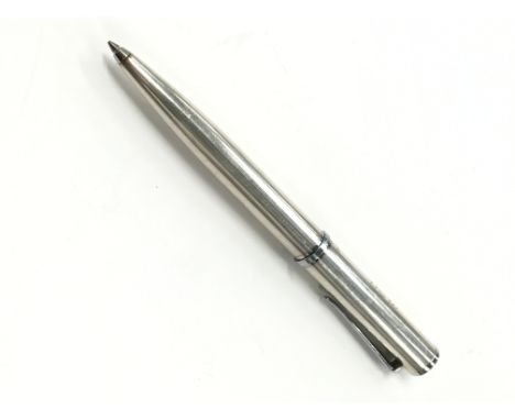 A silver cased pen by Lalex.