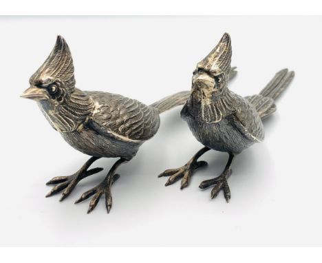 Pair continental silver game birdsWeight - 169.8g