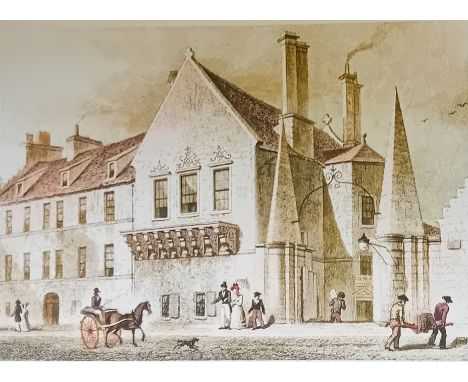 Pair of Coloured Prints ''Holyrood Palace, Edinburgh'' and ''Regent Murrays House In The Canon Gate.[84x99cm]