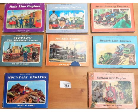 Collection of Eight Thomas The Tank Engine Publications with original covers to include:Three first editions, Main Line Engin