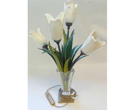 Murano Glass Tulip Vase (Circa 1980)