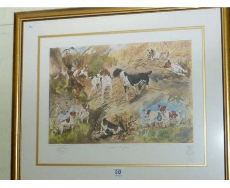 Gillian Harris, Worker's playtime, limited edition print, framed