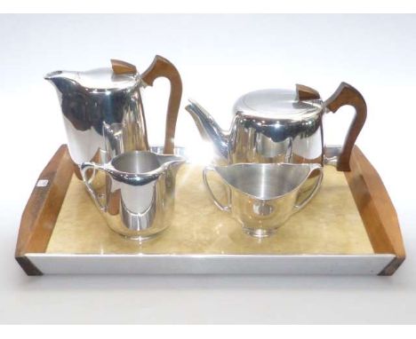 Five piece Piquot tea service