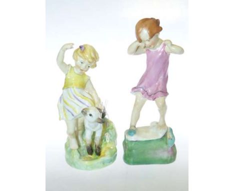 Two Royal Worcester figures, April and Wednesday Child