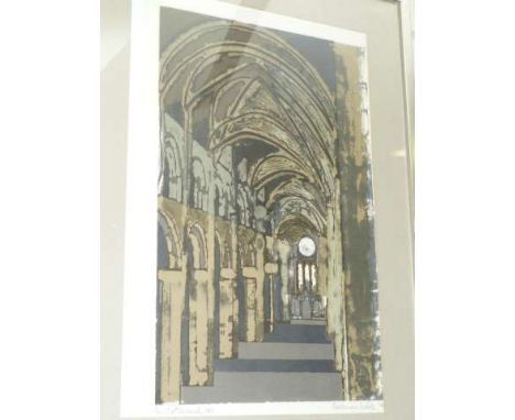 Norman Wade, Cathedral (4), limited edition print 4/75, signed and dated '73 in pencil, framed