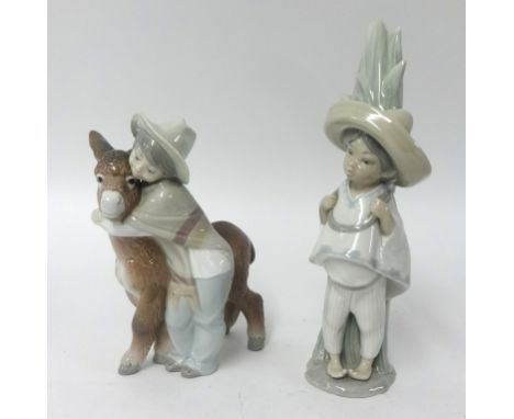 Two Lladro Mexican figures.