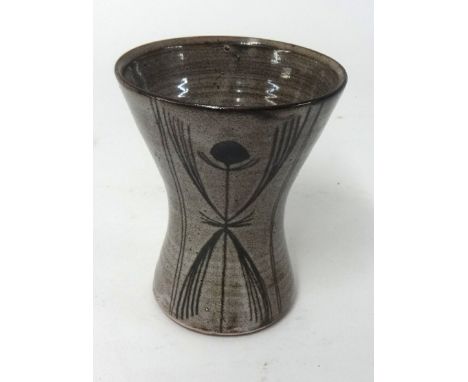 David Leach a pottery studio vase of wasted form, 13cm