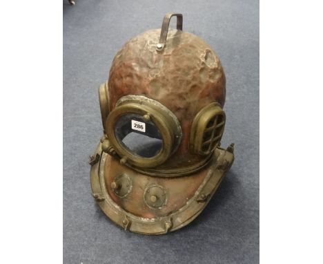 A replica Russian divers helmet