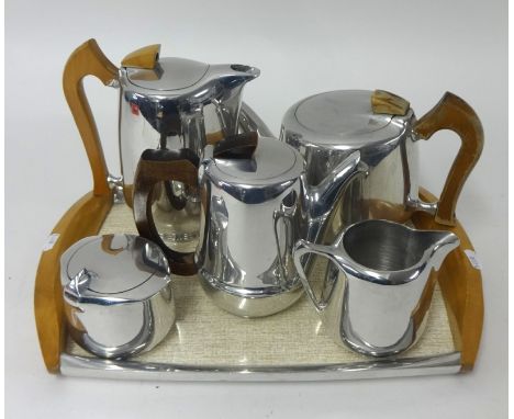 French Piquet Ware tea service together with silver a plated canteen of cutlery.