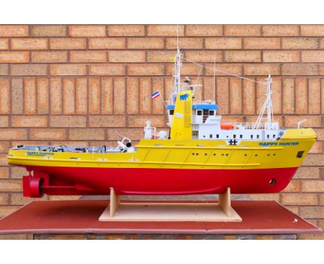Robbe - A built Robbe #1106 'Happy Hunter' 1:50 scale RC Dutch ocean-going salvage tug. The kit has been constructed to an ve