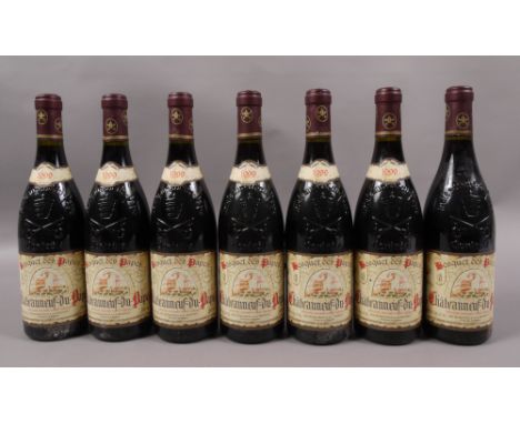 Châteauneuf-du-Pape Bousquet des Papes 1999 DB, 7 bottles, one vintage slip missing but apparently of the same vintage