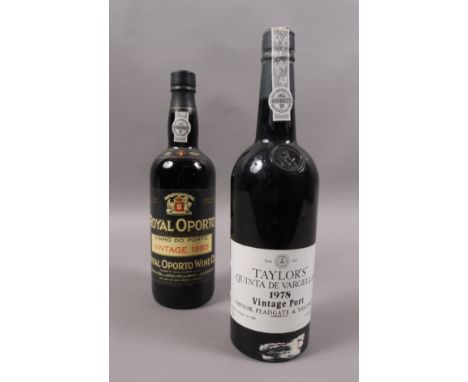 Taylor's Quinta de Vargellas 1978 Vintage Port, 1 bottle, u bn; and Royal Oporto 1985 Vintage Port, 1 bottle, good level (2)