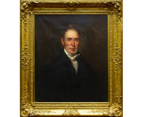 SIR DANIEL MCNEE FRSE RSA (SCOTTISH 1806 - 1882), PORTRAIT OF BAILIE DUNCAN MCCORKINDALE oil on canvas 74.5cm x 62cm Framed a