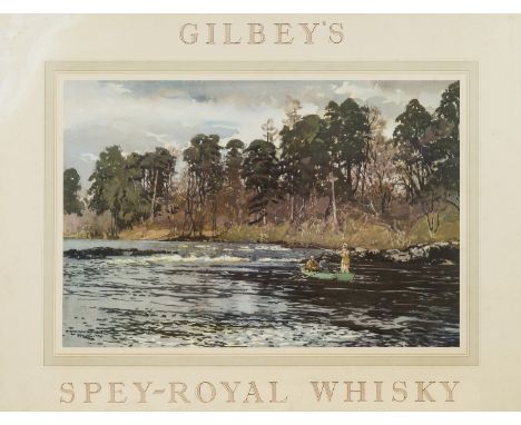 NO RESERVE Gilbey's Spey-Royal Whisky.- Wilkinson (Norman), After. Benchill, Tay; Bridge of Awe, two posters, offset-lithogra