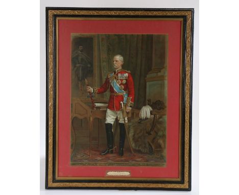 Framed Print of Field Marshal Lord Roberts of Kandahar,'Bobs', 39 cm x 55 cm